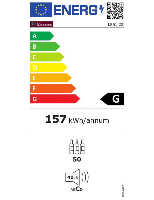 Ls51.2z black wine cellar double zone 50 bottles, (wxdxh cm)&nbsp;48x56.5x83.8cm, , medium-null