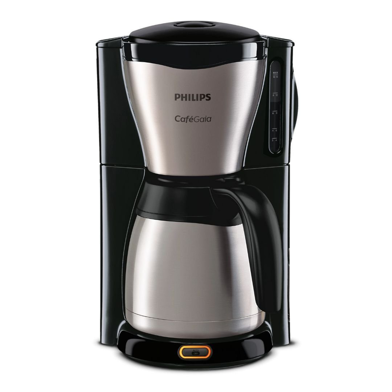 Philips café gaia καφετιέρα φίλτρου 1000w με χωρητικότητα 1.3l, κανάτα-θερμός & αυτόματη διακοπή inox hd7546/20, , medium-null