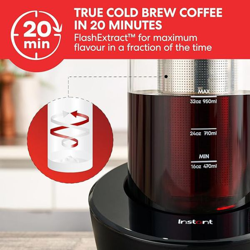 Instant cold brewer coffee and iced tea maker image number null