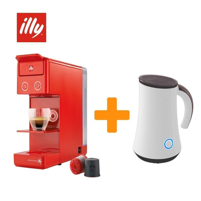 Μοναδική προσφορά illy y3.3 καφετιέρα για κάψουλες iperespresso πίεσης 19bar κόκκινη + συσκευή για αφρόγαλα, , medium
