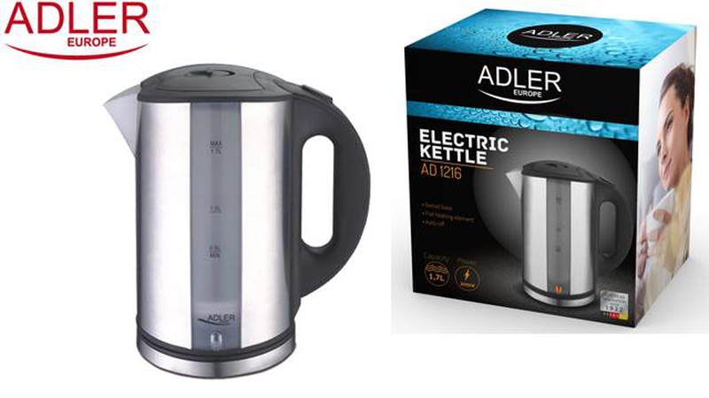 Adler electric kettle ad1216 1.7l 2200w, , medium-null