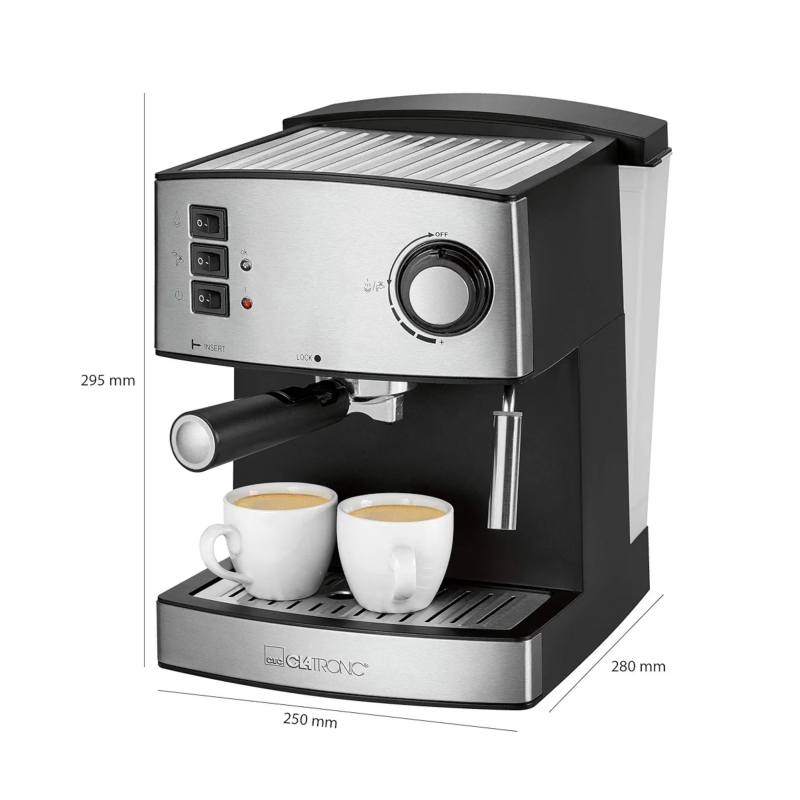 Product image: Καφετιέρα espresso clatronic es 3643 black-inox, , medium-null