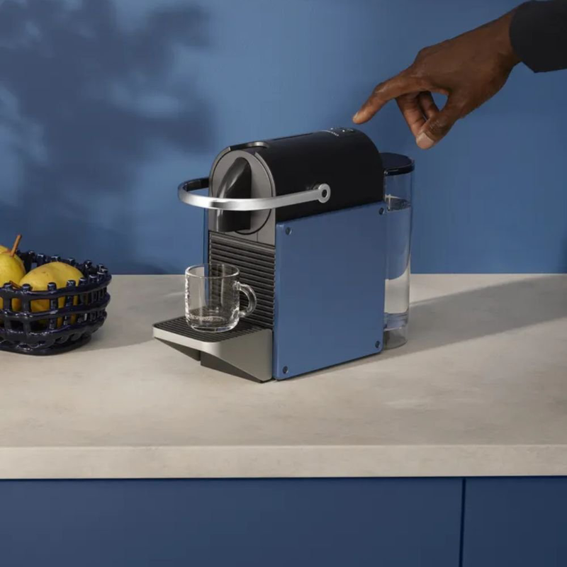 Nespresso pixie titan redesign καφετιέρα espresso & lungo για κάψουλες, 19bar, μπλε, , medium-null