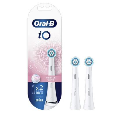 Oral-b io Gentle care white &alpha;&nu;&tau;&alpha;&lambda;&lambda;&alpha;&kappa;&tau;&iota;&kappa;ά &eta;&lambda;&epsilon;&kappa;&tau;&rho;&iota;&kappa;ή&sigmaf; &omicron;&delta;&omicron;&nu;&tau;ό&beta;&omicron;&upsilon;&rho;&tau;&sigma;&alpha;&sigmaf; 2&tau;&mu;&chi;, White, medium