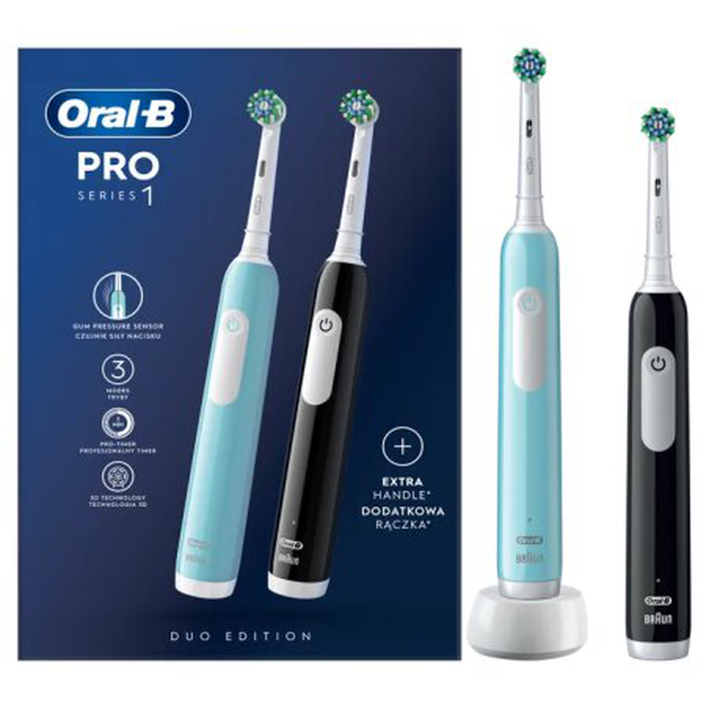 Oral-b pro series 1 black-blue toothbrush, , medium image number null