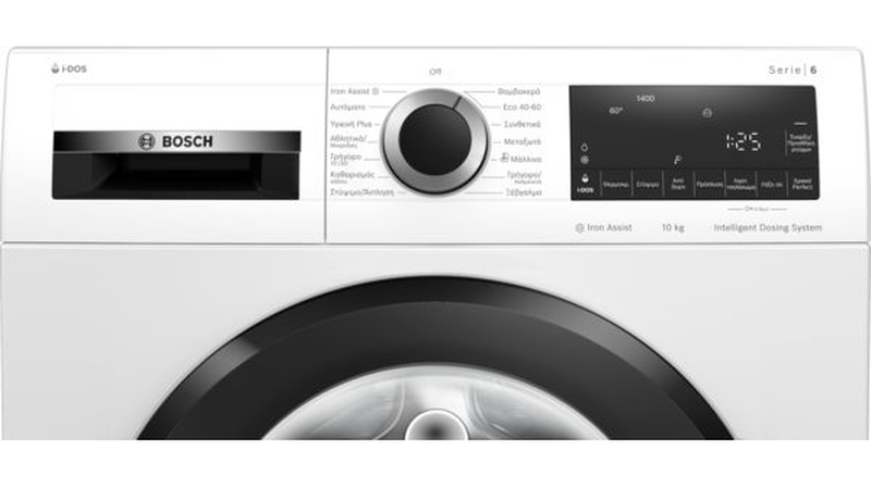 Bosch &sigma;&epsilon;&iota;&rho;ά 6 washing machine wgg254fwgr 10 kg 1400 &sigma;&tau;&rho;&omicron;&phi;έ&sigmaf; plus, 5 years guarantee and 10 on the motor-null