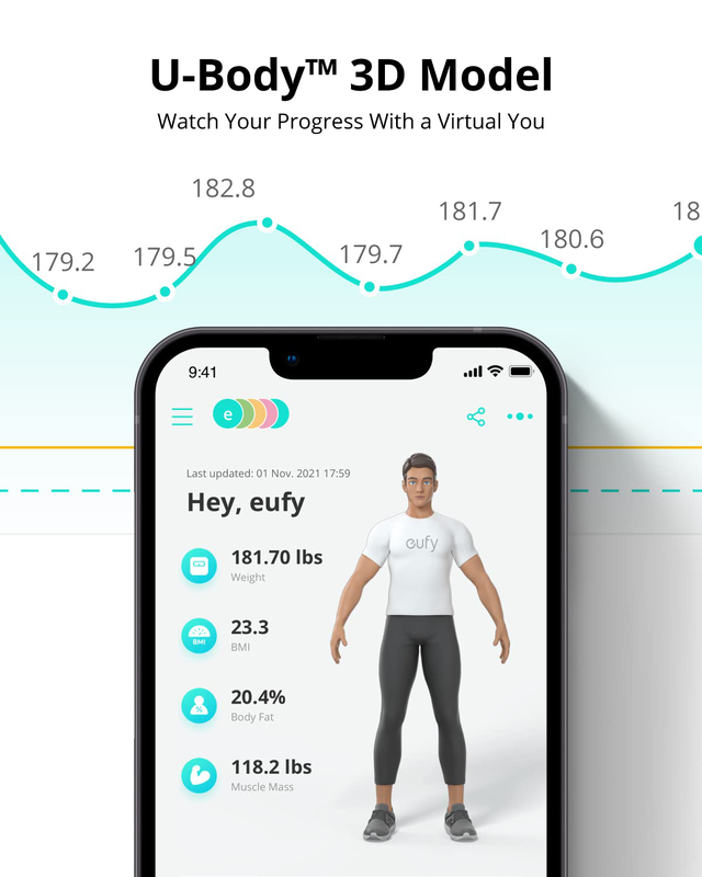Product image: Anker eufy home smart scale p2 pro black, , medium-null