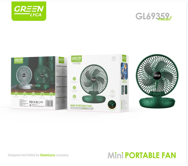 Gl69359-Mini Portable Fan image number null