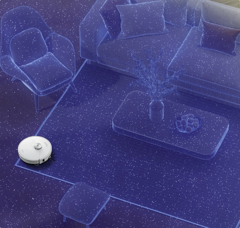 Roborock s8 maxv ultra robot vacuum carpet cleaning Wi-Fi white-null