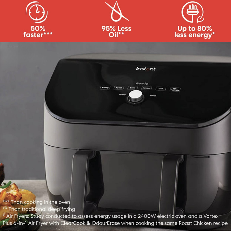 Instant pot Air fryer versazone technology 8.5l black vortex plus 140-1001, , medium-null