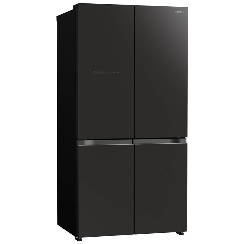 Hitachi french bottom freezer deluxe 569l vacuum compartment & auto ice maker - glass mauve grey, , medium-null