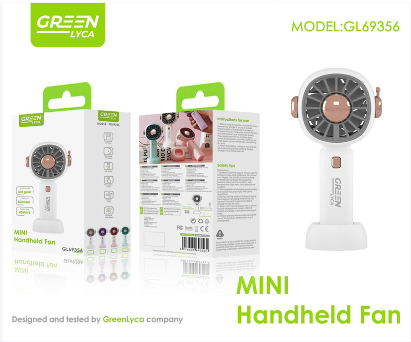 Gl69356-Mini Portable Fan image number null