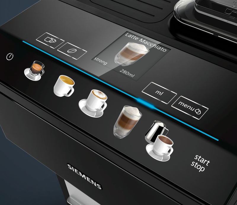 Siemens tp503r09 espresso machine 1500w pressure 15bar for espresso and cappuccino black-null