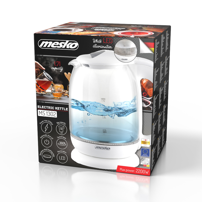 Mesko electric kettle ms1302 1.7l 2200w, , medium-null