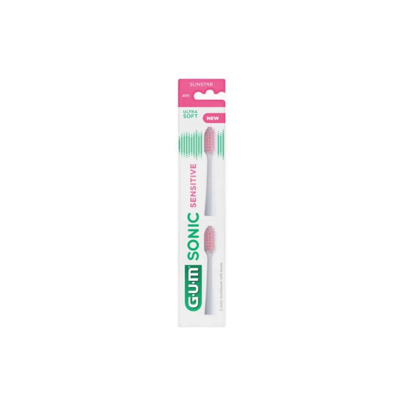 Gum sonic sensitive battery toothbrush - x2, , medium-null