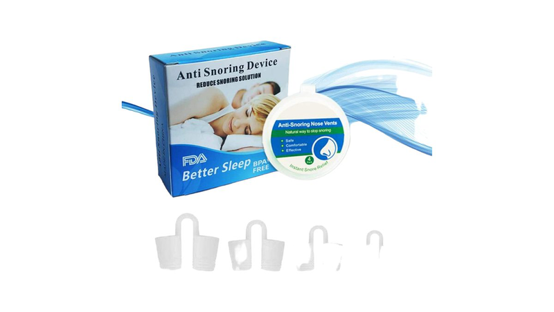 4 different sizes anti snoring devices - anti snoring nose vents nose plug - snore stopper set-soft silicone material, , medium image number null