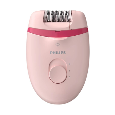 Philips αδιάβροχη αποτριχωτική mηχανή 2 ταχυτήτων με 7 αξεσουαρ και θήκη σε ροζ, , medium