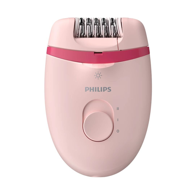 Product image: Philips αδιάβροχη αποτριχωτική mηχανή 2 ταχυτήτων με 7 αξεσουαρ και θήκη σε ροζ, , medium-null