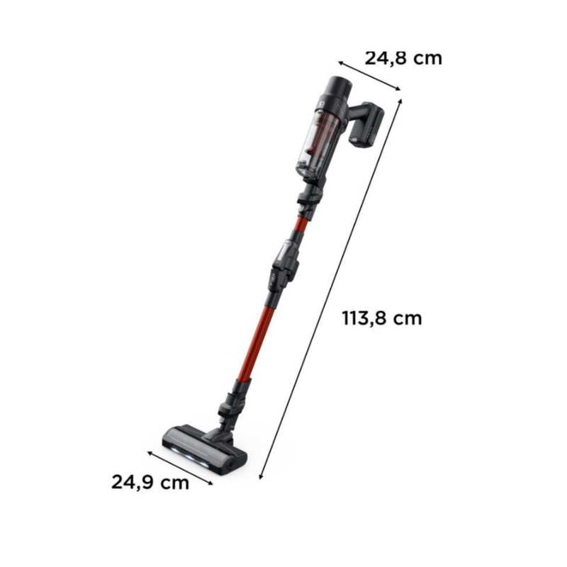 Rowenta rh6a83 stick vacuum 140w 45 min 440 ml cyclonic technology black-null