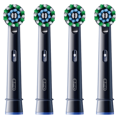 Oral-b cross action ανταλλακτικες κεφαλες 4τμχ, Black, medium