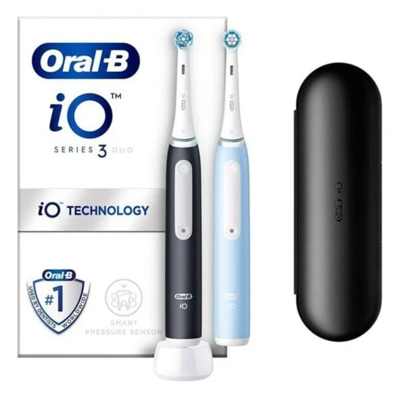 Oral-b io series 3 magnetic black & blue duo, , medium-null