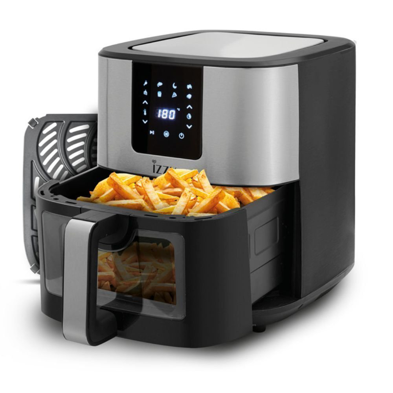 Izzy Air fryer 9l silver iz-8227, , medium-null