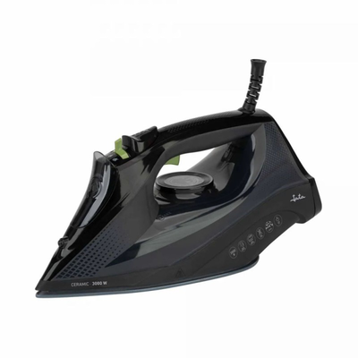 Jata steam iron ceramic vertical steam 20-25G/min 450ml 3000w black jepl2401, , medium