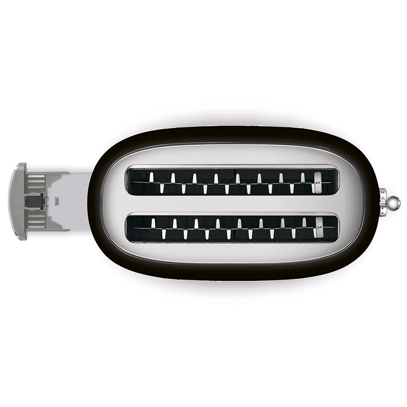Smeg 50's toaster 2 extra-wide slots - black image number null