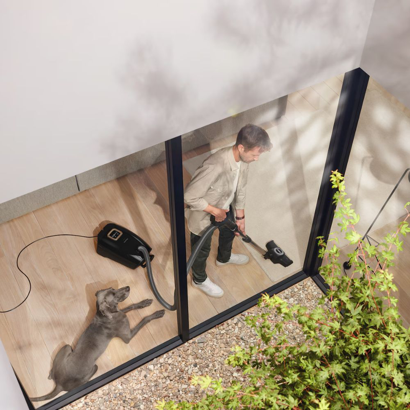 Miele guard l1 cat & dog flex ηλεκτρική κυλινδρική σκούπα 890w με σακούλα, powerline τεχνολογία & ειδικά αξεσουάρ για τρίχες κατοικίδιων μαύρο obsidian, , medium-null