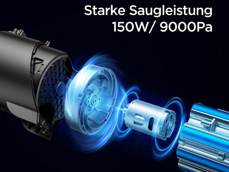 Product image: Midea 2 σε 1 ασύρματη επαναφορτιζόμενη σκούπα 150w με χωρητικότητα κάδου 0.5l & σύστημα πολυφιλτραρίσματος (mcs2021wb), , medium-null
