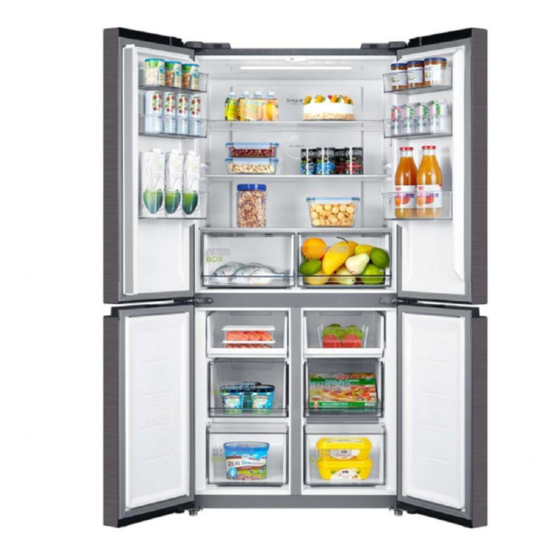 Midea &psi;&upsilon;&gamma;&epsilon;ί&omicron; 4 &pi;&omicron;&rho;&tau;ώ&nu; 515l inverter total no frost &mu;&epsilon; smart cooling & Wi-Fi, inox mdrm691fie46&nbsp;, , medium-null