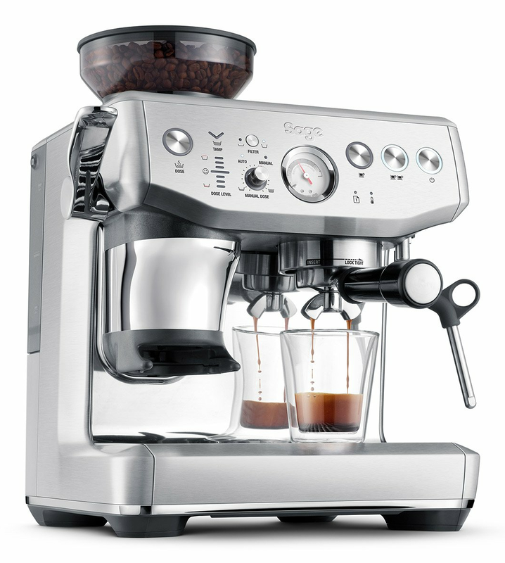 Sage barista express espresso &mu;&eta;&chi;&alpha;&nu;ή 1850w &pi;ί&epsilon;&sigma;&eta;&sigmaf; 9bar &gamma;&iota;&alpha; espresso, lungo, cappuccino silver-null