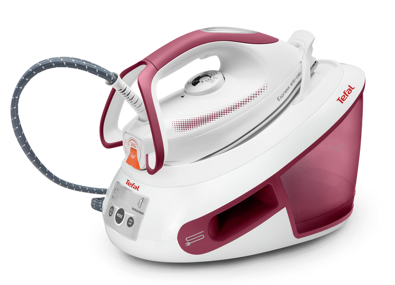 Tefal express sv8012 steam iron 2800w with durilium Airglide soleplate and continuous steam supply 120g/min, , medium-null