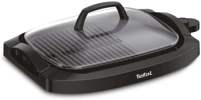 Tefal plancha electric grill w/lid black 2000w cb6a0827, , medium-null
