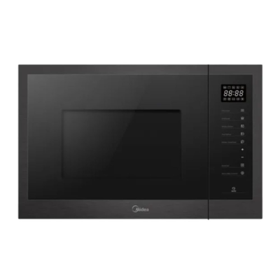 Midea εντοιχιζόμενος φούρνος μικροκυμάτων 25l 900w με grill, 2 λειτουργίες θέρμανσης & 8 προγράμματα, μαύρο tg925e3bk, , medium