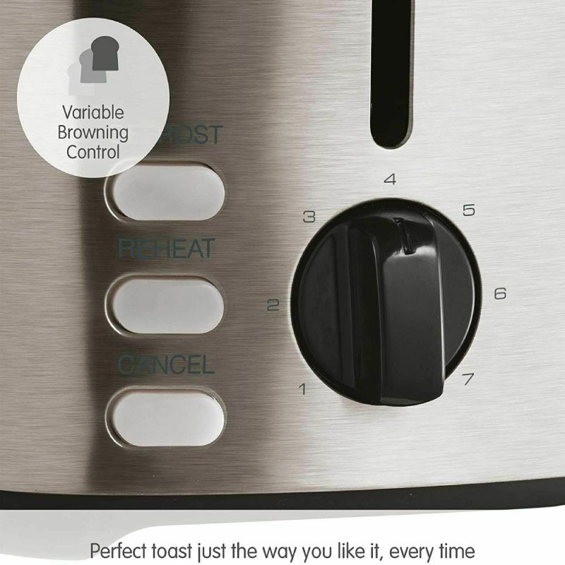 Morphy richards 220067 equip 2 slice toaster 800w brushed stainless steel-null