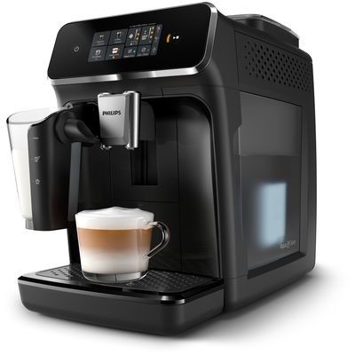 Philips ep2331/10 espresso machine 1500w pressure 15bar for espresso, lungo, and cappuccino black, Black Inox, medium