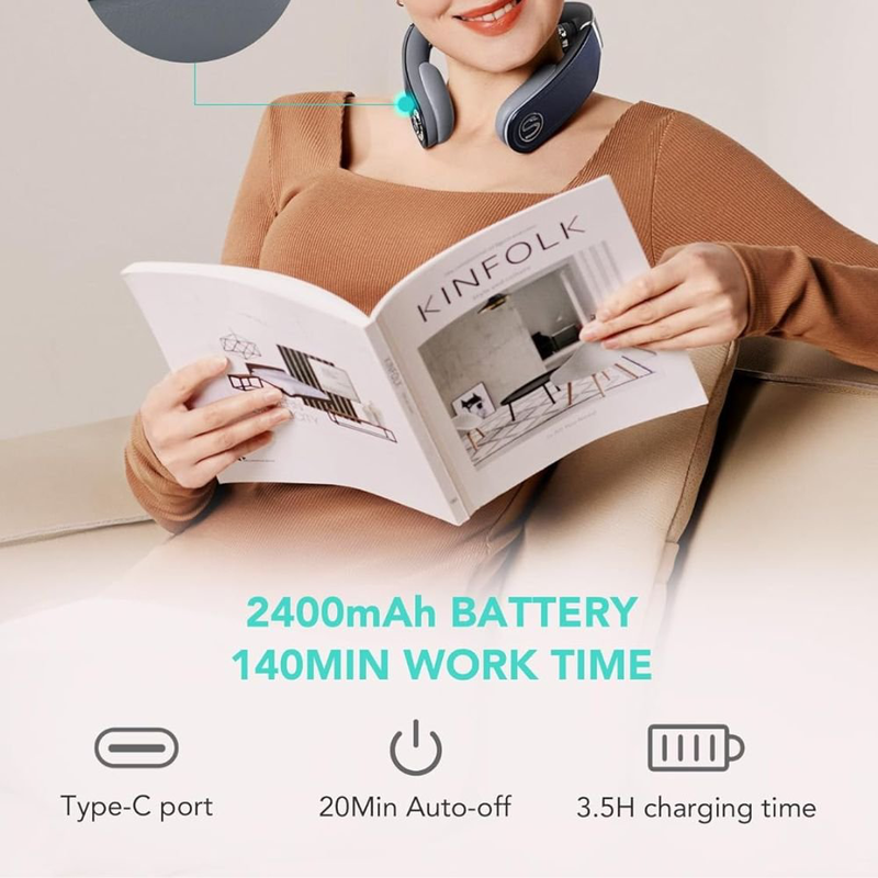 Product image: Skg g7 pro-fold neck massager – πολυλειτουργικό μασάζ λαιμού με δόνηση, θερμότητα & app, , medium-null