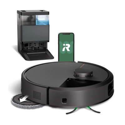 Irobot roomba plus 505 robot vacuum with mapping carpet cleaning Wi-Fi black, Black, medium