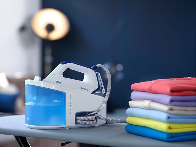 Braun carestyle 3 is3157bl steam iron 2400w with eloxalplus soleplate and continuous steam supply 125G/min-null