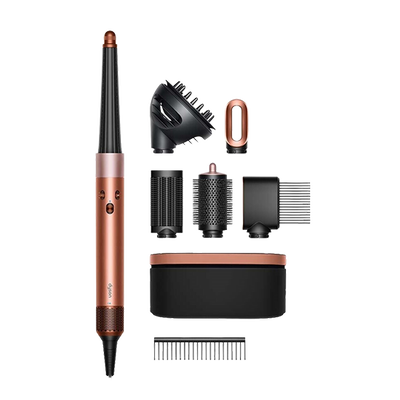 Dyson Airwarp  hs08 id curly + coily - amber silk (gift edition), Rose Gold, medium