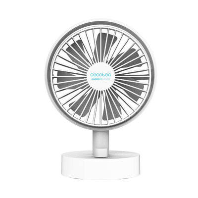 Cecotec desktop fan 2000mAh - white, White - Grey, medium