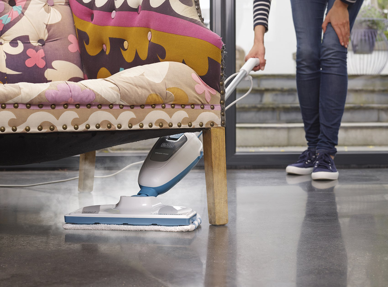 Black & decker fsmh13e5-qs steam mop 1.3kw 380ml, , medium-null