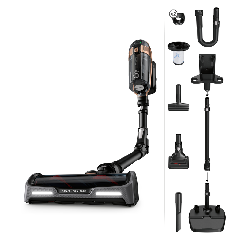 Rowenta rh99f1 stick vacuum 32.4v 80 min 0.9 l black-null