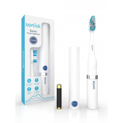 Sonisk pulse toothbrush pure white, , medium