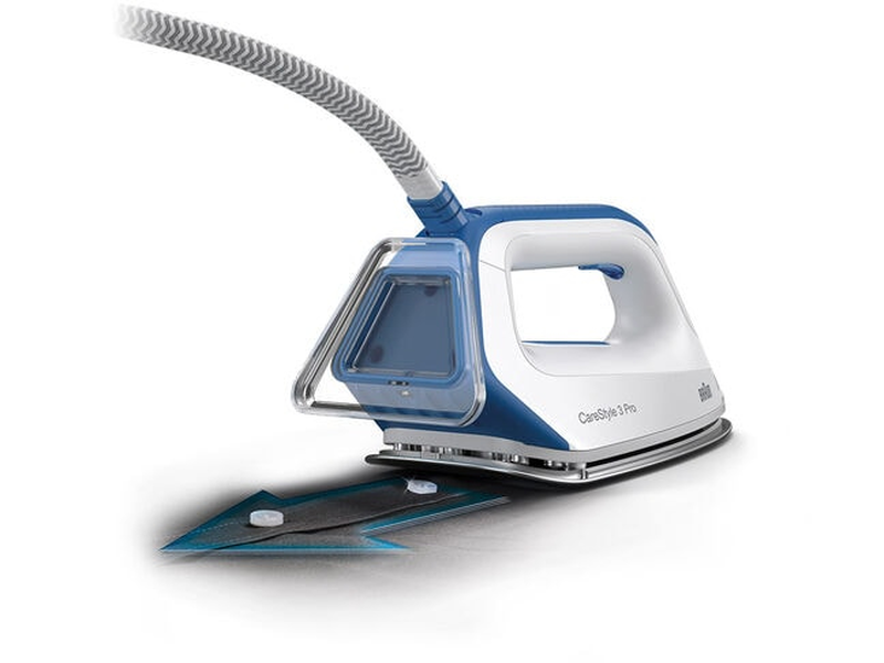 Braun carestyle 3 is3157bl steam iron 2400w with eloxalplus soleplate and continuous steam supply 125G/min-null
