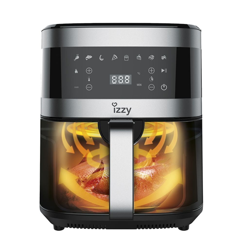 Product image: Izzy iz-8207 φριτέζα αέρος με αποσπώμενο κάδο 7lt ασημί 224092, , medium-null