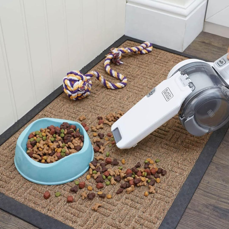 Product image: Black & decker dustbuster pivot επαναφορτιζόμενο σκουπάκι χειρός 18v με χωρητικότητα κάδου 440 ml, περιστρεφόμενο έως 200°, cyclonic action, τριπλό φιλτράρισμα, eco smart φόρτιση pv1820l-qw, , medium-null