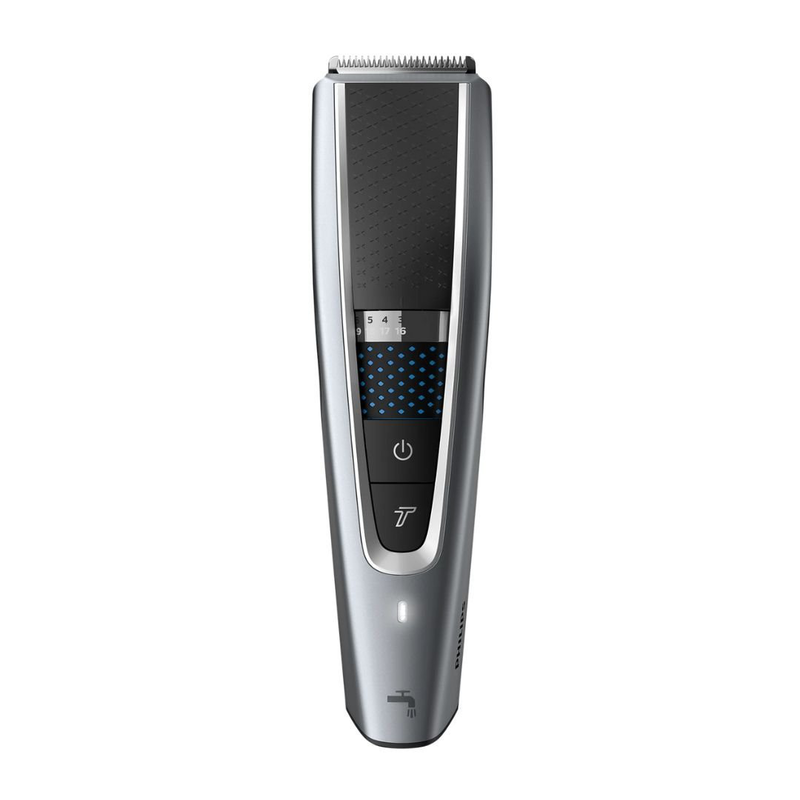 Philips series 5000 σετ κουρευτική μηχανή πλενόμενη με τεχνολογία dualcut & trim-n-flow pro γκρίζο/μαύρο hc5630/15, , medium-null