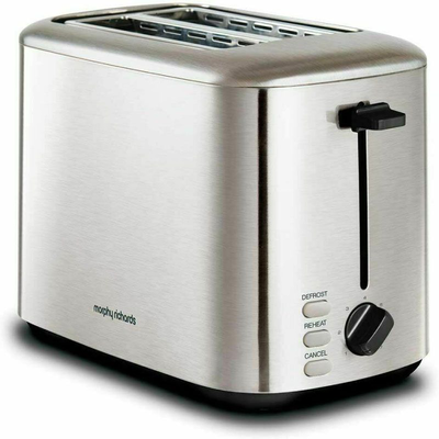 Morphy richards 220067 equip τοστιερα 2 φετων 800w brushed ανοξειδωτο ατσαλι, Stainless Steel, medium
